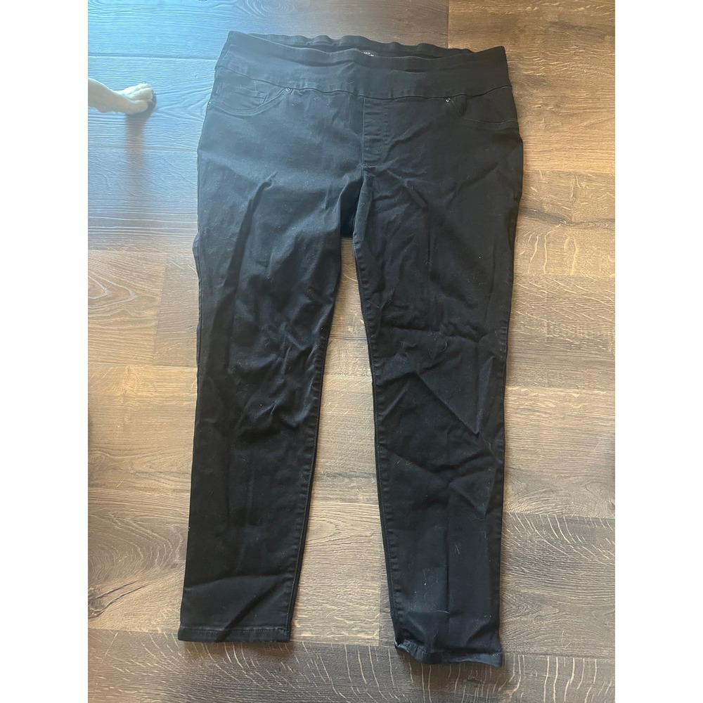 Lee Plus Sculpting Slim‎ Fit Skinny Leg Mid Rise Black Pants 22W